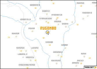 map of Rugombo