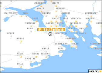 map of Rugtveitmyra