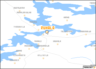 map of Ruhala