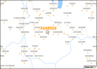 map of Ruhanga