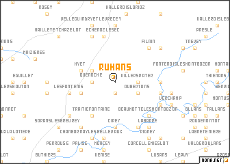 map of Ruhans