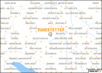 map of Ruhestetten