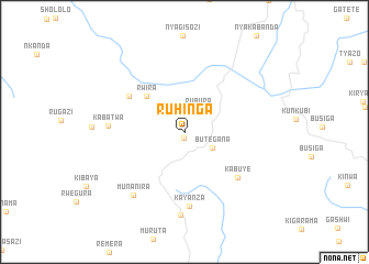 map of Ruhinga