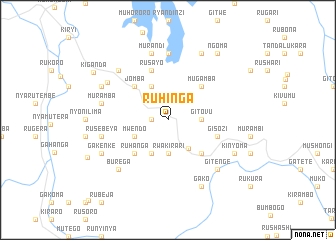 map of Ruhinga