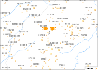 map of Ruhinga