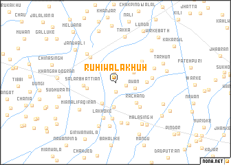 map of Ruhīwāla Khūh