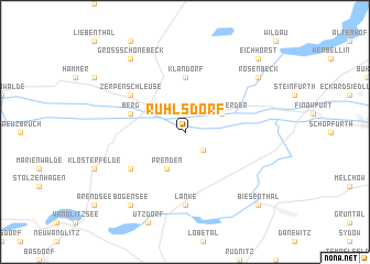 map of Ruhlsdorf