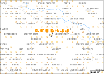 map of Ruhmannsfelden