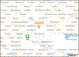 map of Ruhne