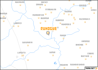 map of Ruhogwe