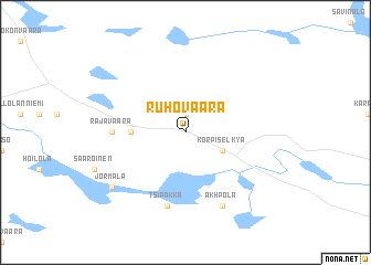 map of Ruhovaara