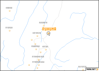 map of Ruhuma