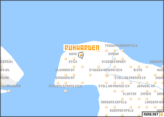 map of Ruhwarden