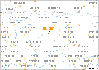 map of Ruigiai