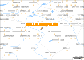 map of Ruillé-le-Gravelais