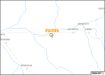 map of Ruínas