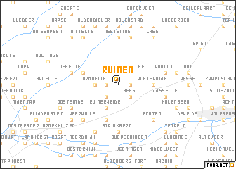 map of Ruinen