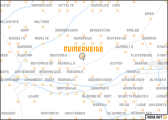 map of Ruinerweide