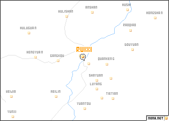 map of Ruixi