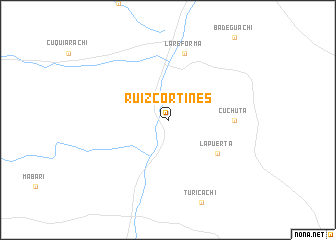 map of Ruiz Cortines