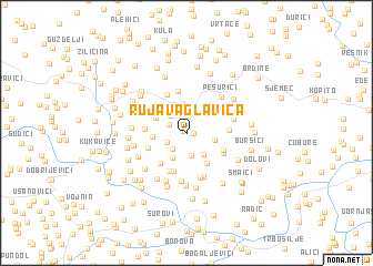 map of Rujava Glavica