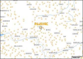 map of Rujevac