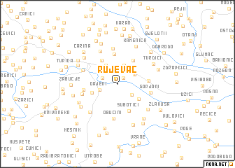 map of Rujevac