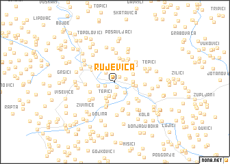 map of Rujevica