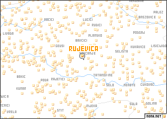 map of Rujevica