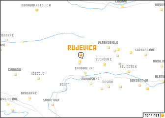 map of Rujevica