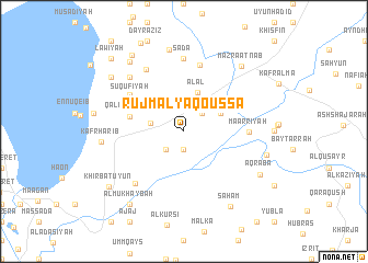 map of Rujm al Yâqoûssa