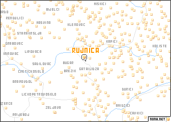 map of Rujnica