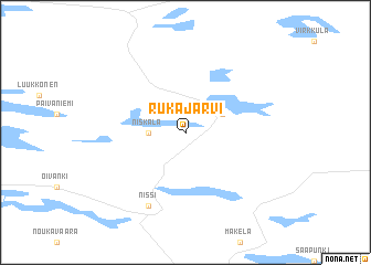 map of Rukajärvi