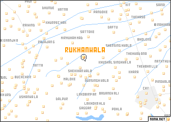 map of Rukhānwāla