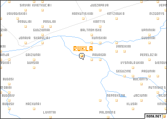 map of Rukla