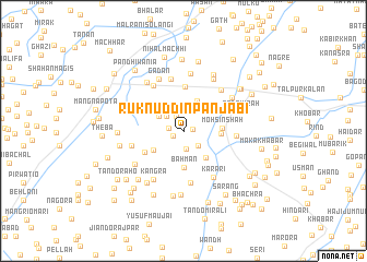 map of Ruknuddīn Panjābi