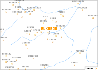 map of Rukwega