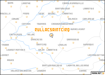 map of Rullac-Saint-Cirq