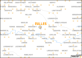 map of Rulles