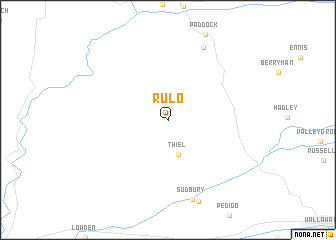 map of Rulo