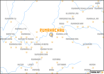 map of Rumah Achau