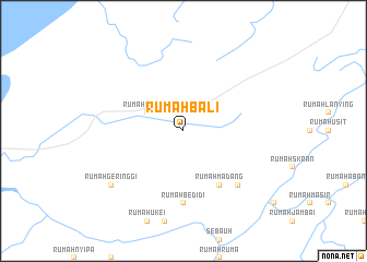 map of Rumah Bali