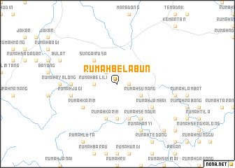 map of Rumah Belabun
