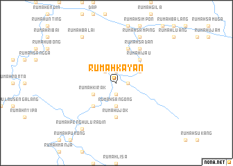 map of Rumah Kayan