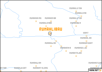 map of Rumah Libau