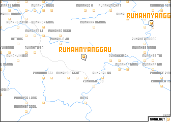 map of Rumah Nyanggau