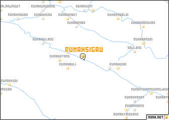 map of Rumah Sigau