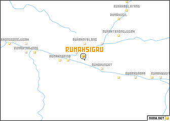 map of Rumah Sigau