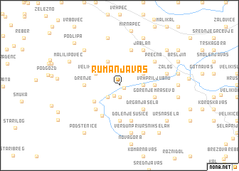 map of Rumanja Vas