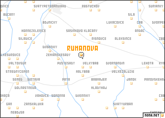 map of Rumanová